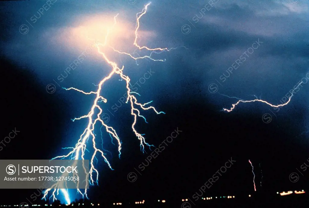 Lightning photograph from NOAA's National Severe Storms Laboratory (NSSL) Collection