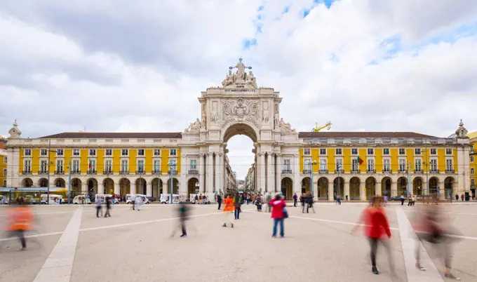 Triumphal Arch, Praça do Comércio, Lisbon, Portugal