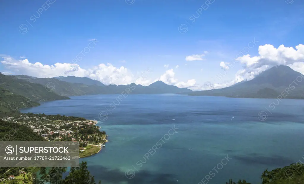 A view of Lake Atitlan, Guatemala.