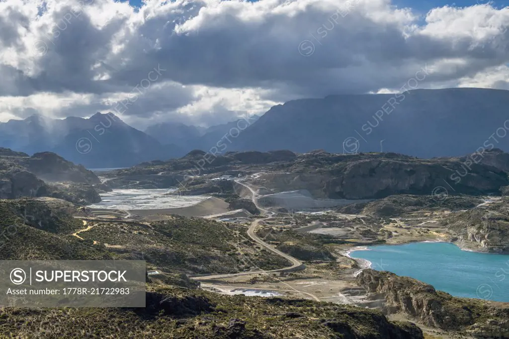 Laguna Verde by small town of Chile Chico, General Carrera Province, Chile