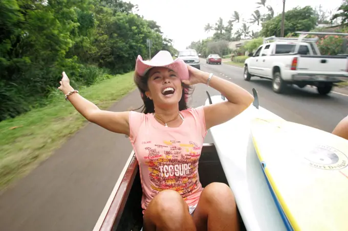 Surfer lifestyle in Oahu, Hawaii