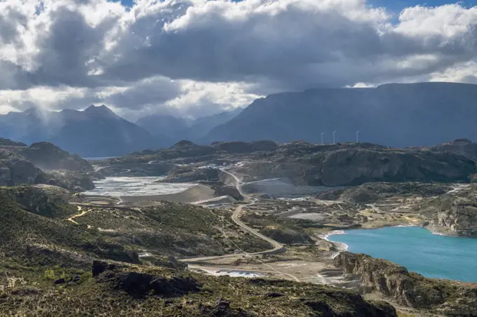 Laguna Verde by small town of Chile Chico, General Carrera Province, Chile