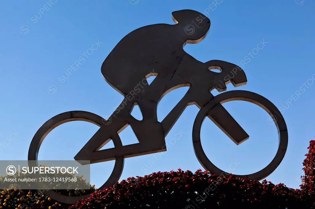 Bicycle sculpture, Beijing Olympic park; Beijing, China