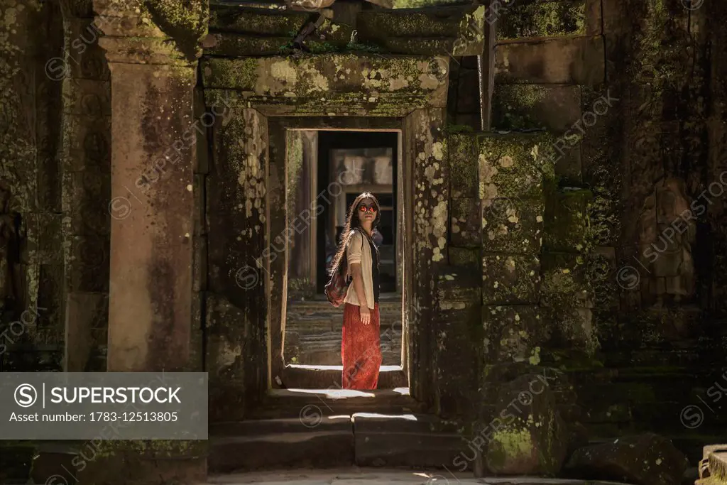 Ta Som Temple, built by the king Jayavarman VII in twelfth century, from Angkor; Siem Reap, Cambodia