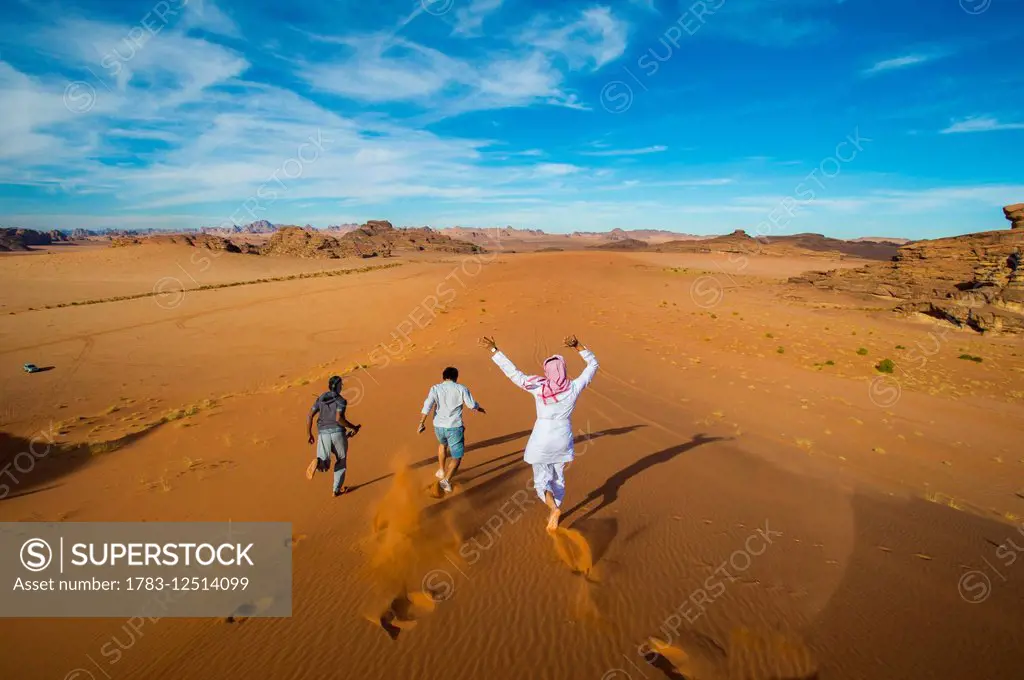 Fun in the sand dunes; Tabuk, Saudi Arabia