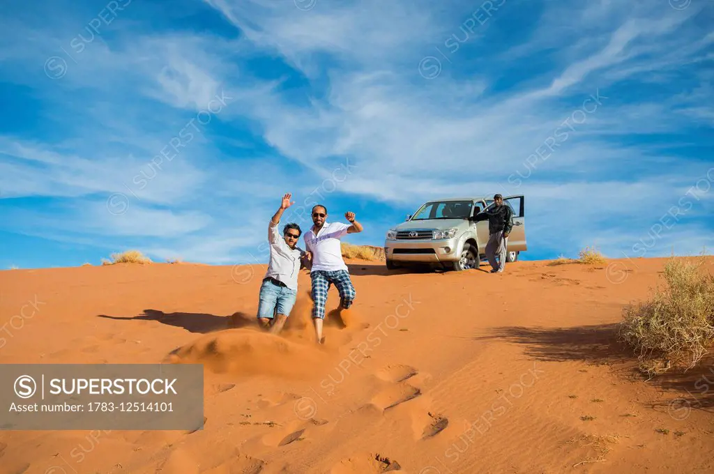 Fun in the sand dunes; Tabuk, Saudi Arabia