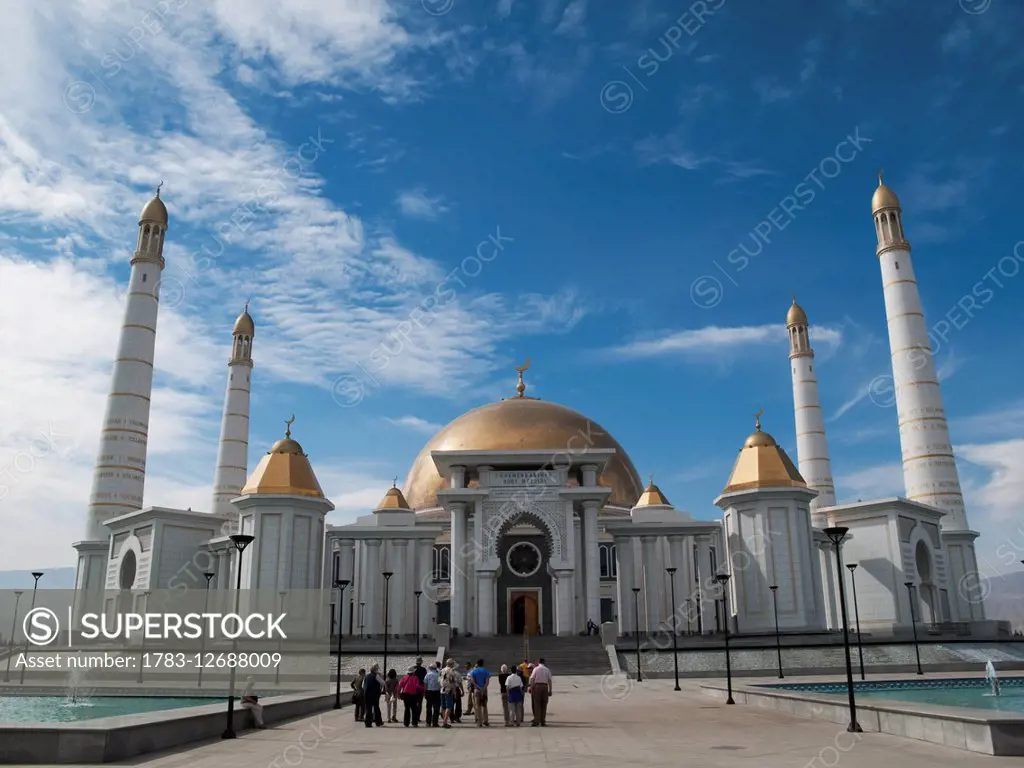 Saparmurat Niyazov (Turkmenbashi) mausoleum, near Ashgabat; Turkmenistan