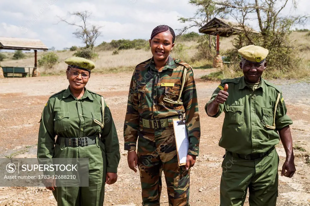 Kenya Wildlife Service wardens, Nairobi National Park; Kenya