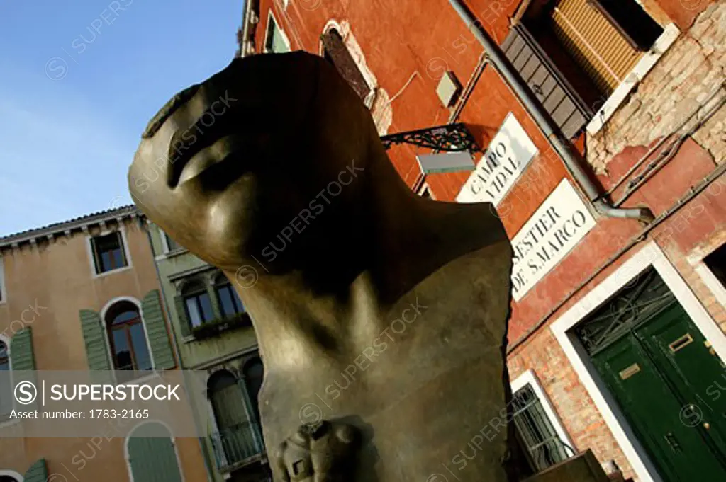 Venice, Italy. Public Art in the Campo S. Vidal 