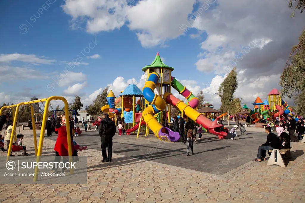 Children's Playground In The Parks Of Erbil, Iraqi Kurdistan, Iraq