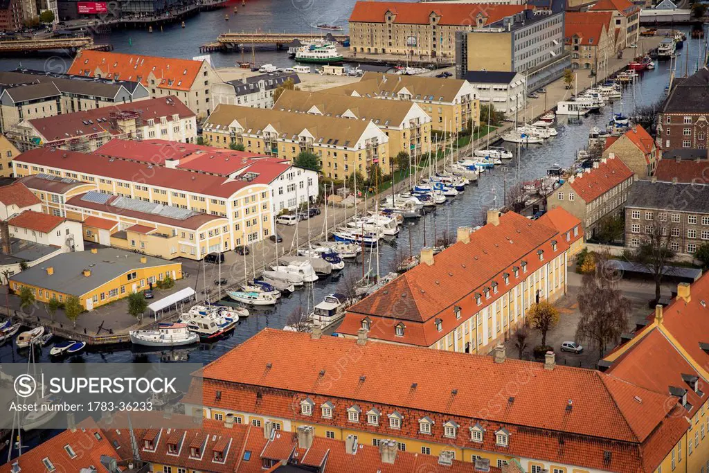 Denmark, View Of City Marina; Copenhagen