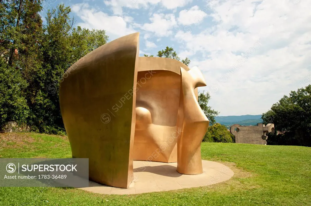 Large Figure In A Shelter, Henry Moore's Sculpture In Parque De Los Pueblos De Europa, Gernika-Lumo, Basque Country, Spain