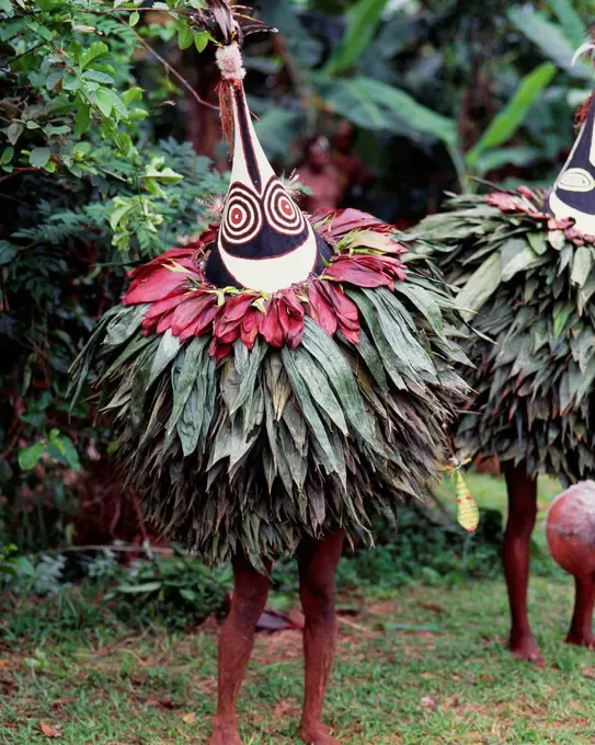 Duk-Duk performers; East New Britain, Papua New Guinea
