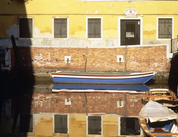 Boat in canal, Venice, Italy