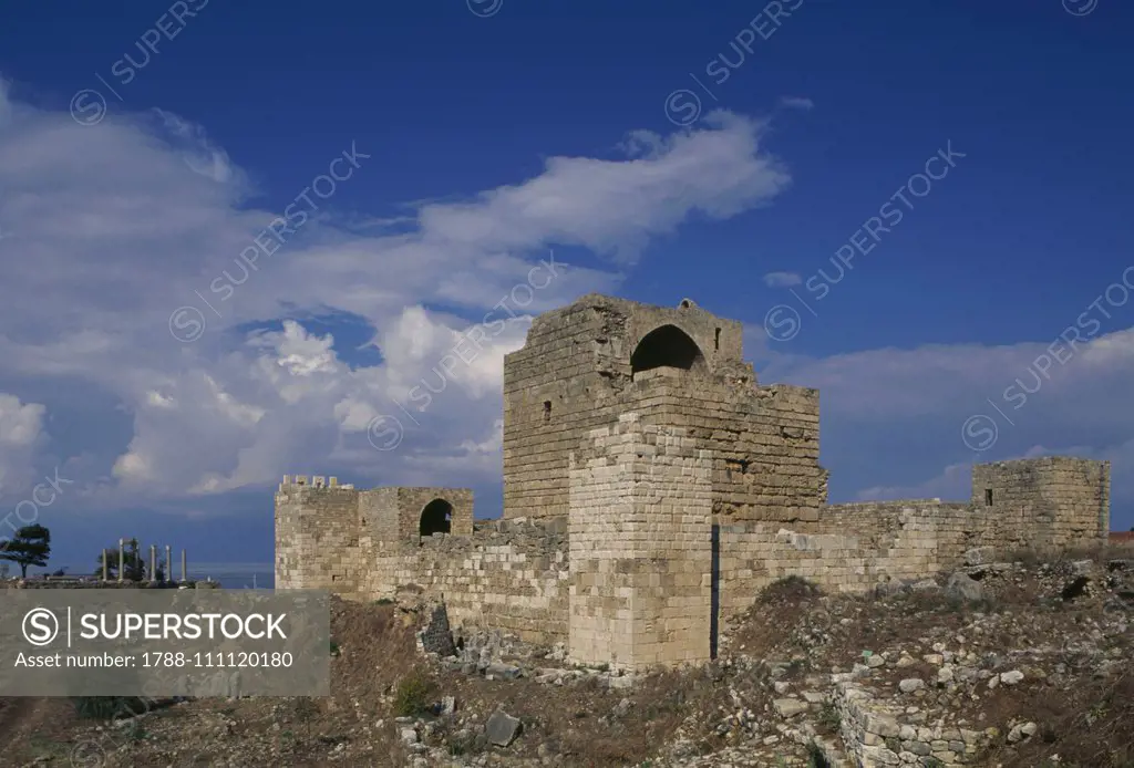 Castle of Gibelet, Byblos (UNESCO World Heritage Site, 1984), Jbeil, Lebanon, 12th century.