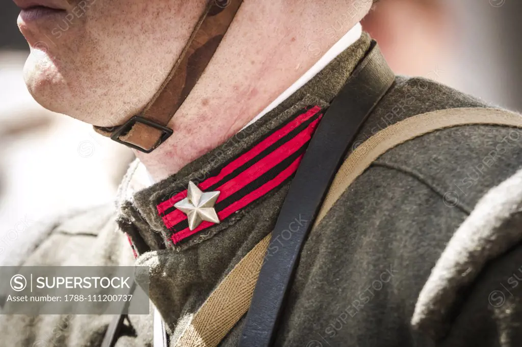 Italian soldier, World War I, reenactment