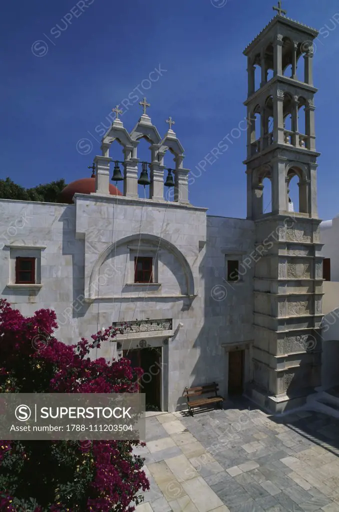 Panagia Tourliani monastery, Ano Mera, Mykonos, Greece, 16th-18th century.