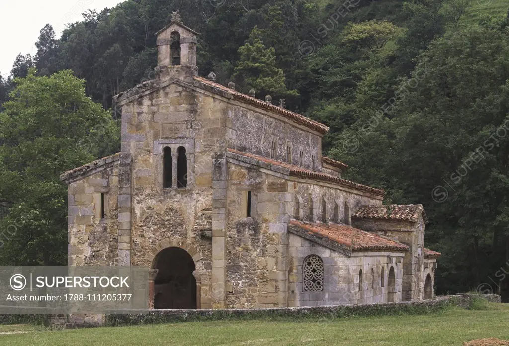 Church of the Holy Saviour of Valdedios, known as El Conventin, 893, near Villaviciosa, Asturias, Spain, 9th century.