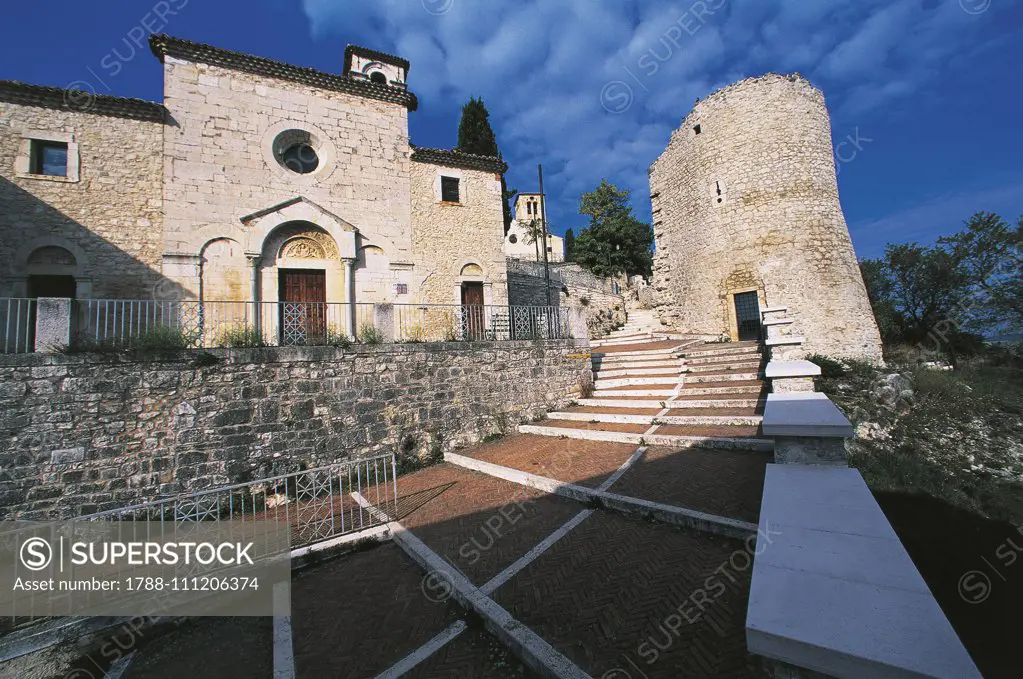 Church of St Bartholomew and the Terzano tower, Campobasso, Molise, Italy, 13th century.