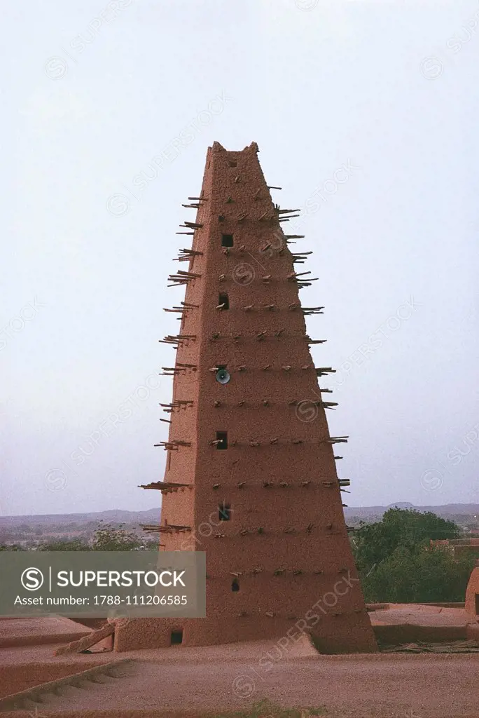 Great Mosque, historic centre of Agadez (UNESCO World Heritage List, 2013), Niger.