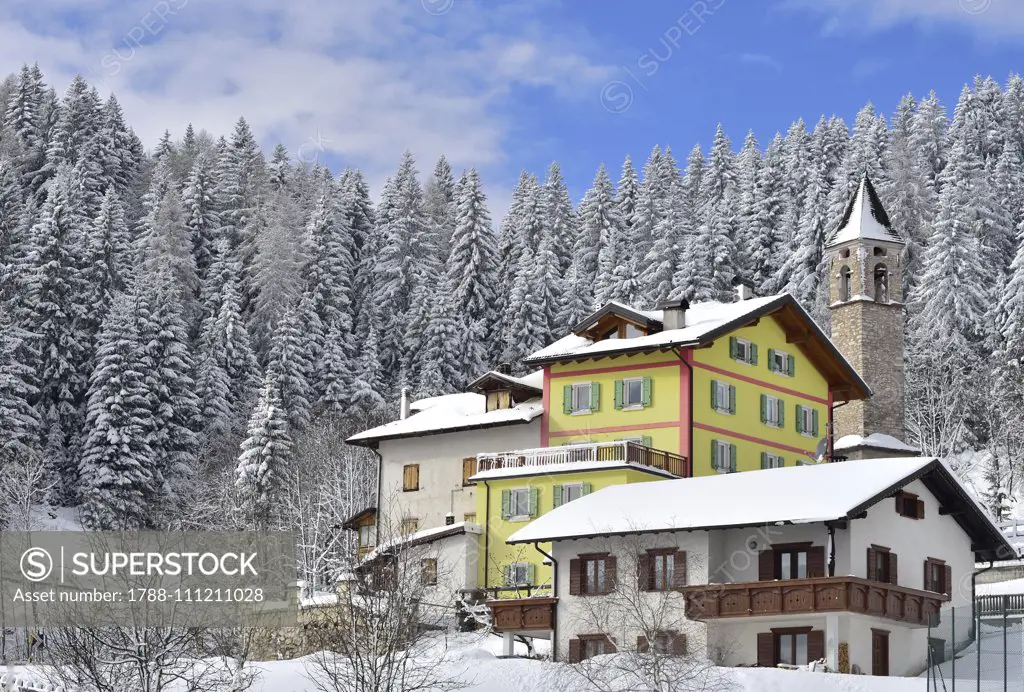 The hamlet of Saint Sebastian, Folgaria, Val d'Astico, Trentino-Alto Adige, Italy.