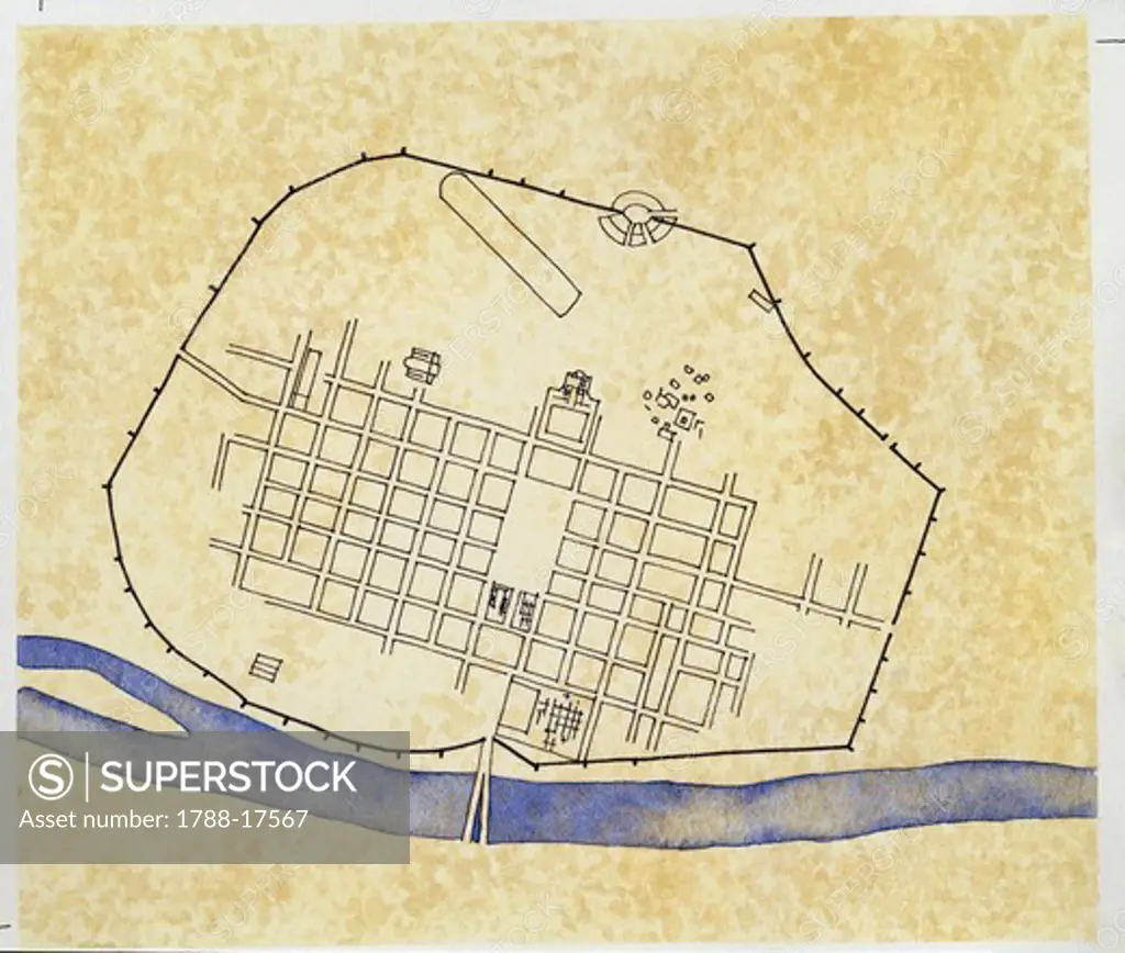 Map of Roman Augusta Treverorum