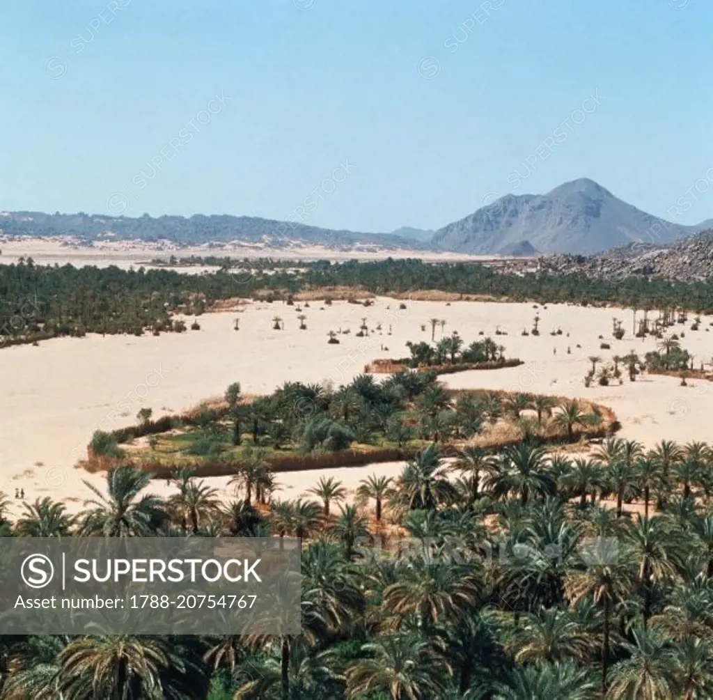 The oasis city of Djanet, Sahara Desert, Algeria.