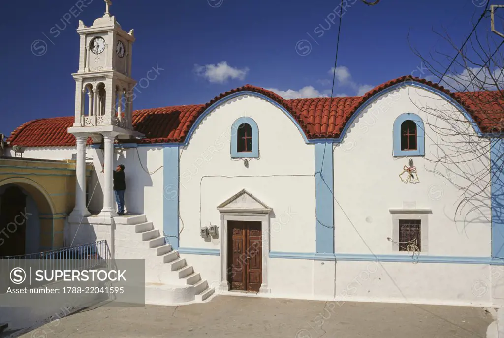 A church in Piles, Karpathos Island, Greece.