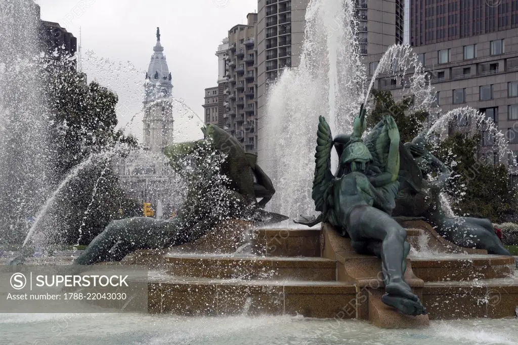 Swann Memorial Fountain, Logan Square, Philadelphia, Pennsylvania, United States of America.