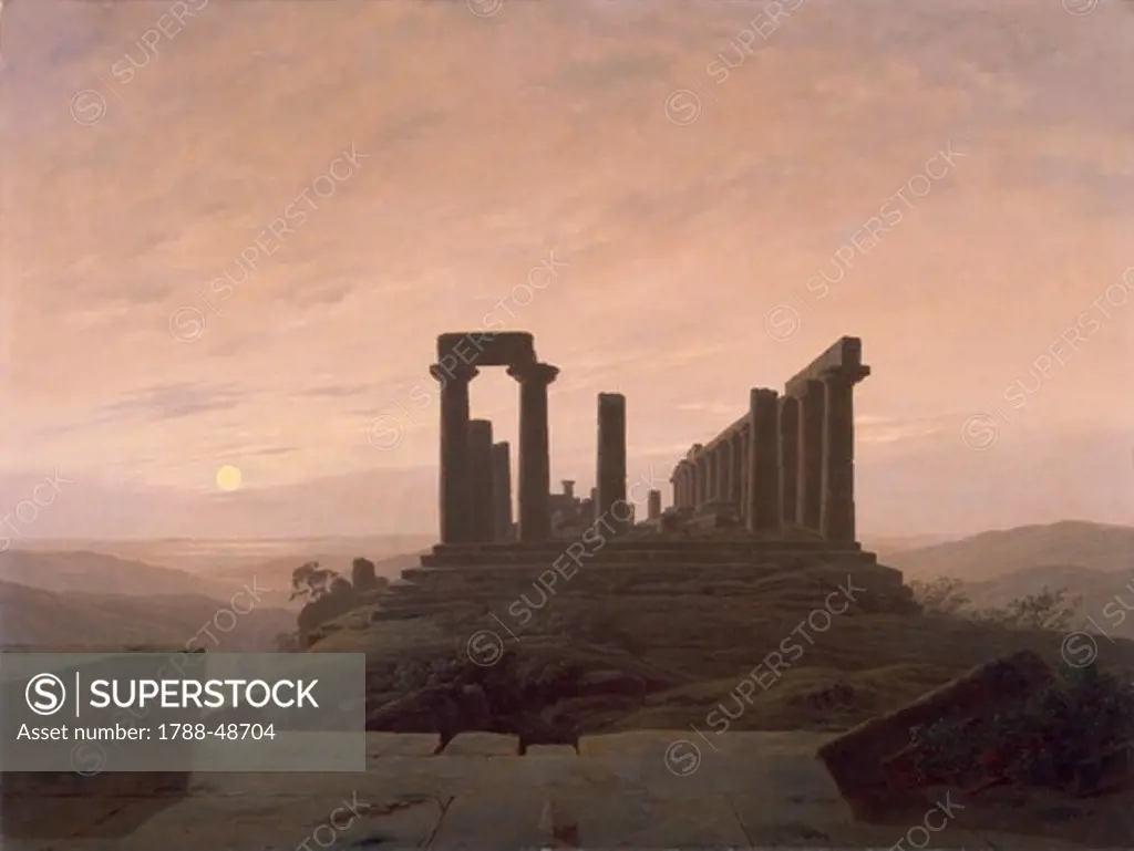 The Temple of Juno in Agrigento, by Caspar David Friedrich (1774-1840).