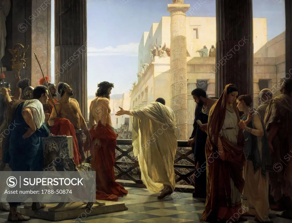 Ecce Homo, 1871-1891, by Antonio Ciseri (1821-1891), oil on canvas, 298x396 cm.