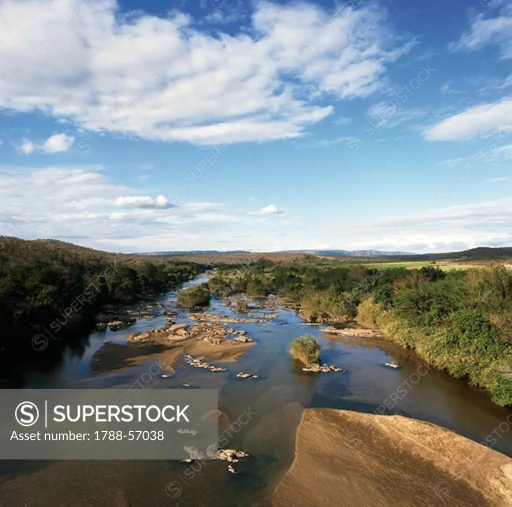 The Great Usutu River (Maputo River), Swaziland.