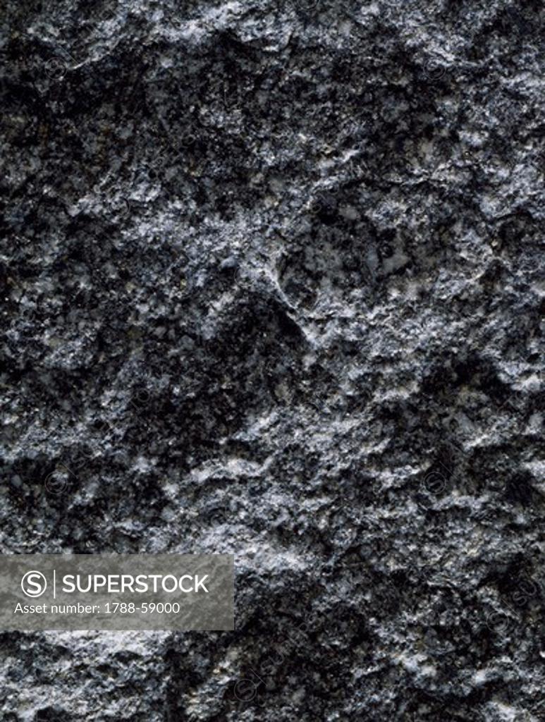 Essexite, intrusive igneous rock. - SuperStock