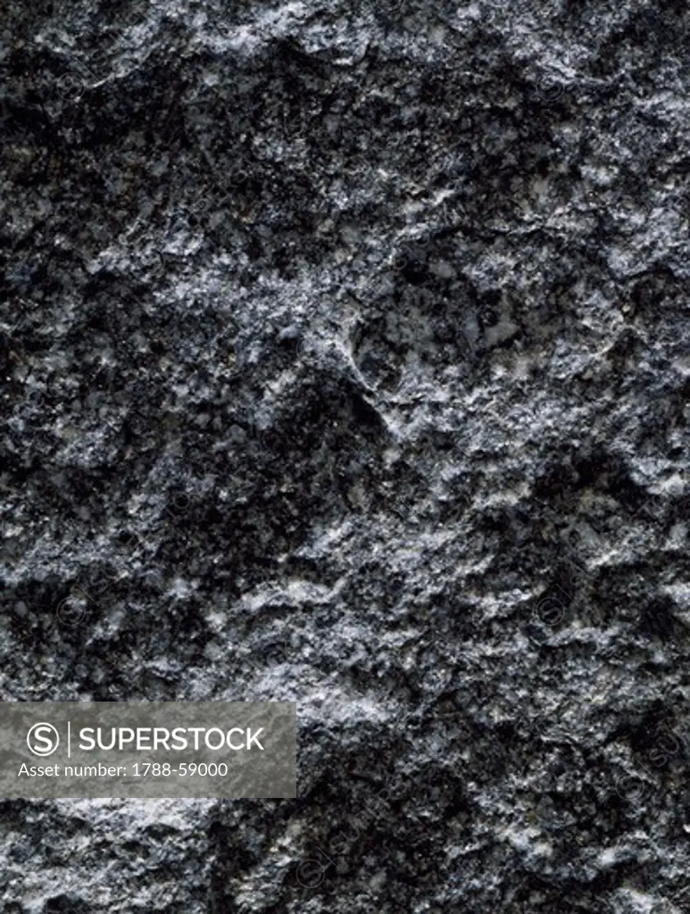 Essexite, intrusive igneous rock.