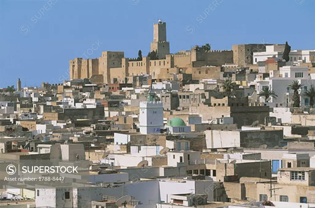 Tunisia - Ancient Sousse. Medina. UNESCO World Heritage List, 1988. 'Ribat' and Kasbah