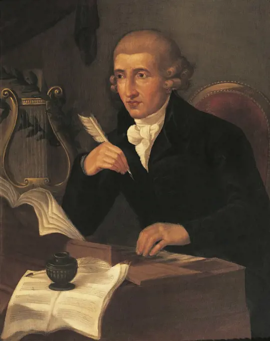 Italy, Bologna, Portrait of Franz Joseph Haydn