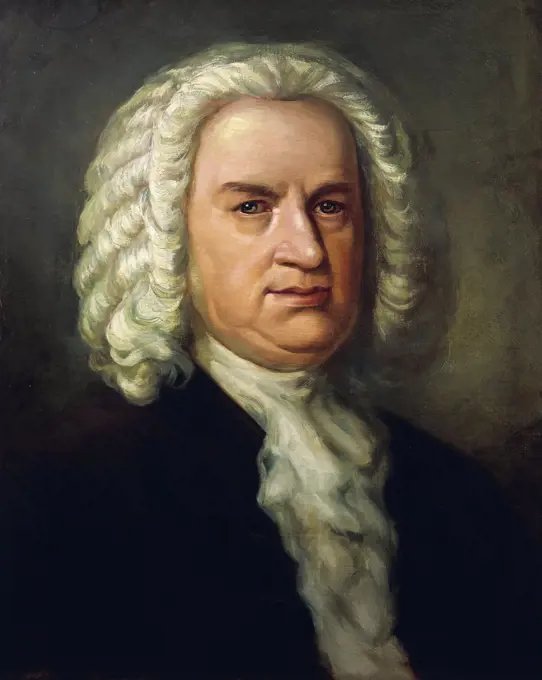 Germany, Portrait of Johann Sebastian Bach (1685 - 1750)