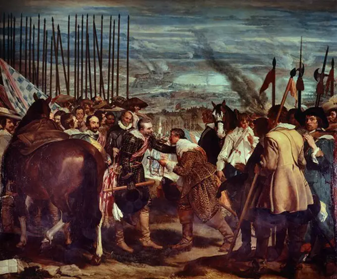 The surrender of Breda, by Diego Velasquez (1599-1660).