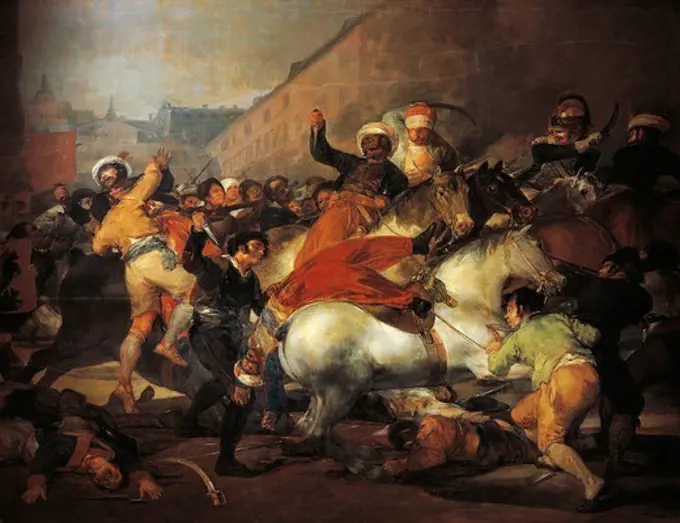 On May 2, 1808 in Madrid, by Francisco de Goya (1746-1828).