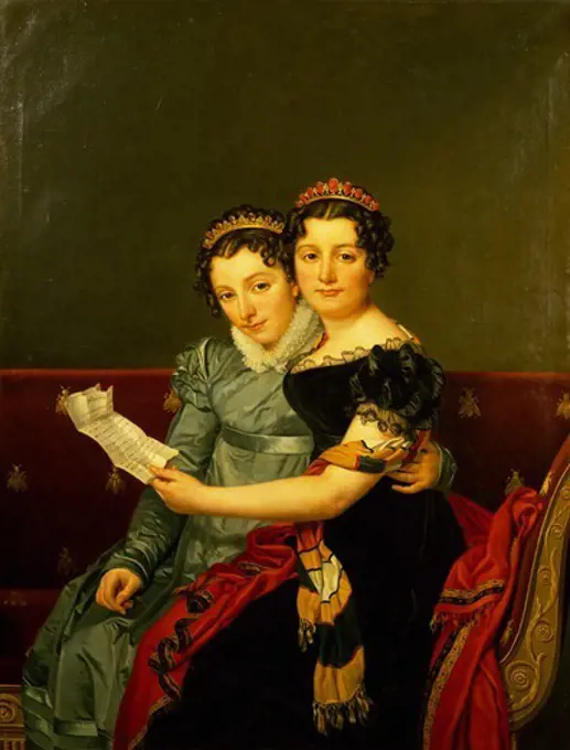 Zenaide and Carlotta, the daughters of King Joseph, by Jacques-Louis David (1748-1825).