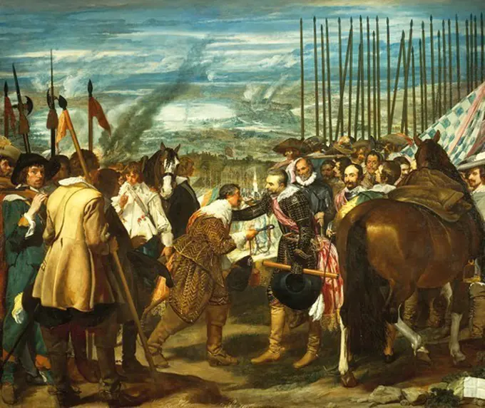 The surrender of Breda, by Diego Velasquez (1599-1660).