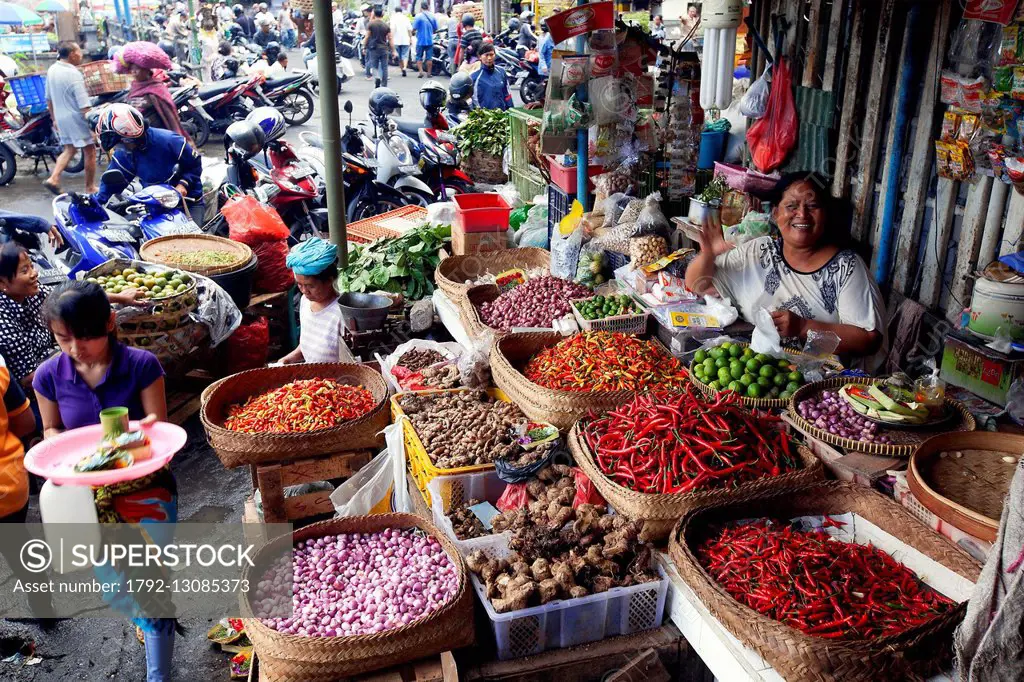 Indonesia, Bali, Denpasar, Pasar Badung market