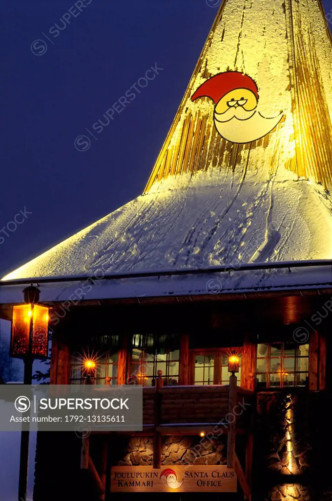 Finland, Lapland, Rovaniemi, Santa Claus' village, Santa Claus' home