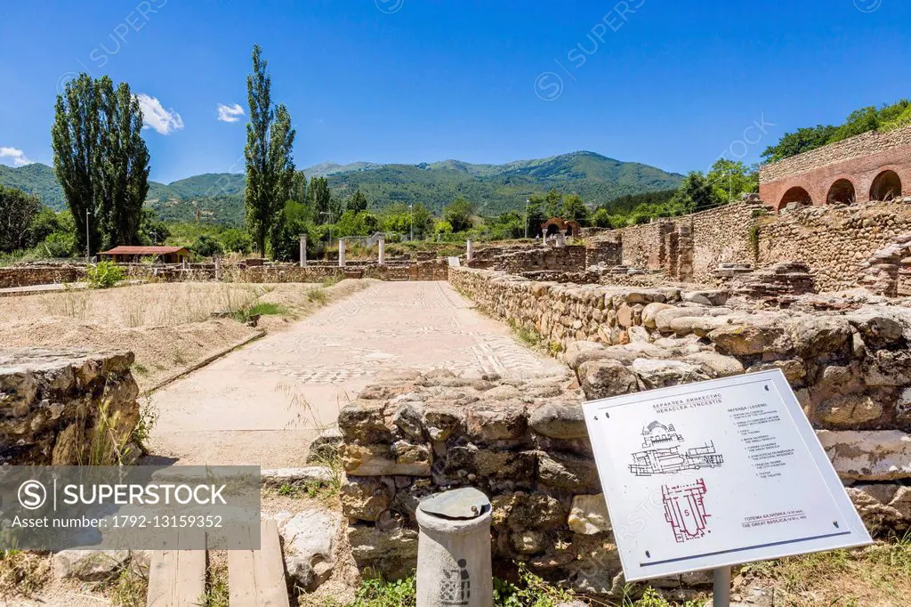 Republic of Macedonia, 2 kms from Bitola, the ruins of Heraclea Lyncestis founded by Philip of Macedon in the middle of the fourth century BC AD