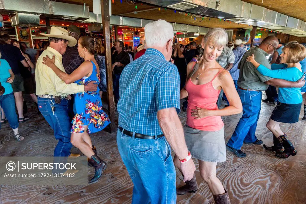 United States, Louisiana, Henderson, Zydeco musician Geno Delafosse and his band playing at the Whiskey River landing