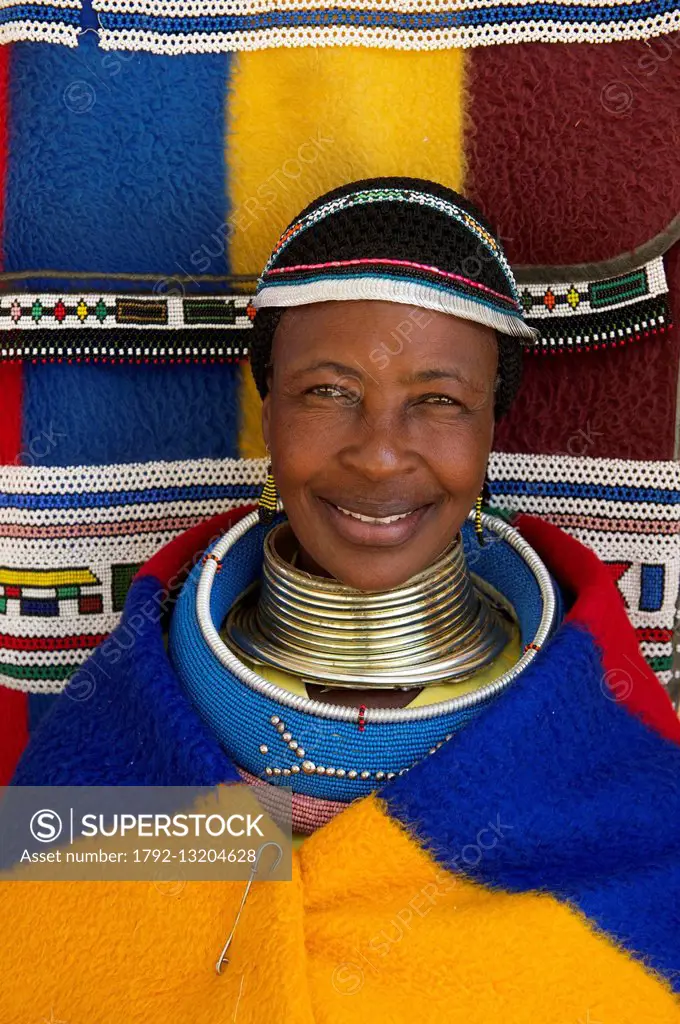 South Africa, Mpumalanga, Ndebele woman