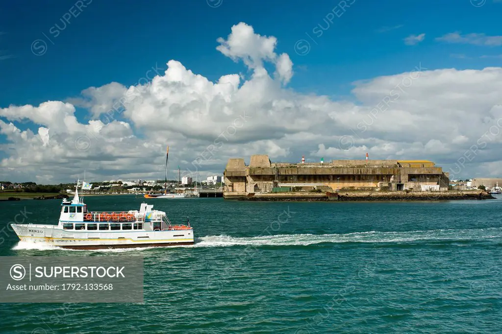 France, Morbihan, Lorient, the submarine base of Keroman