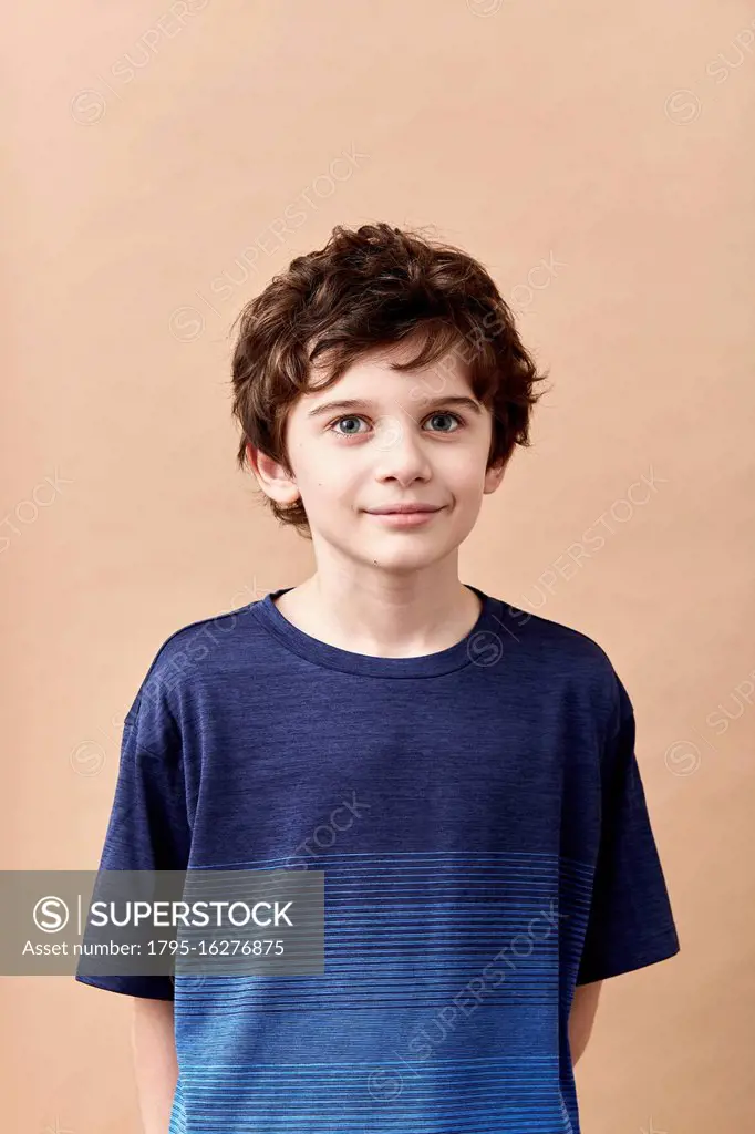 Studio portrait of boy