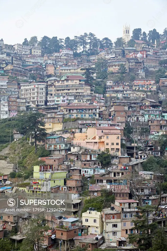 Houses on hill