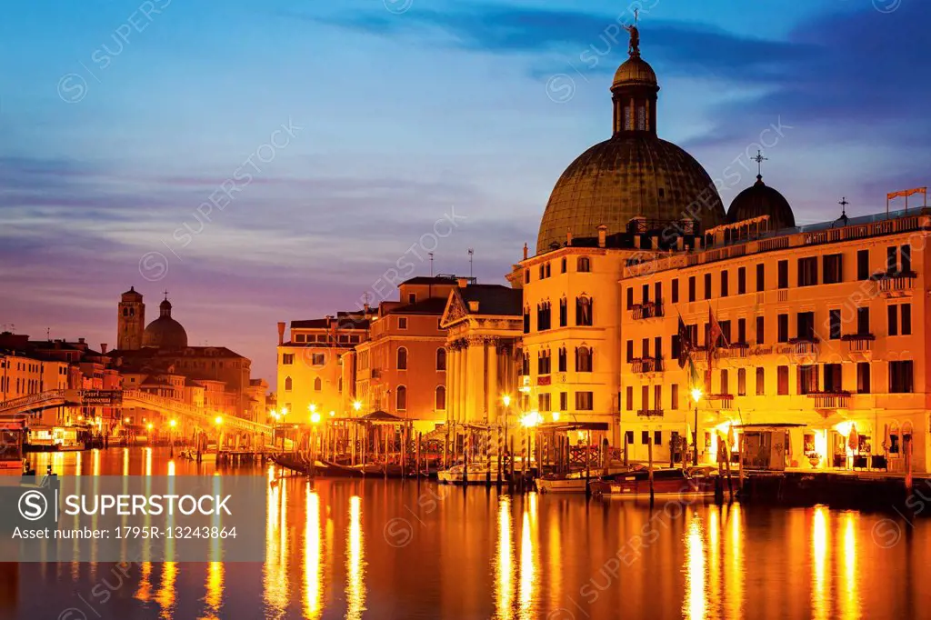 San Simeone Piccolo Church by Grand Canal Venice, Veneto, Italy